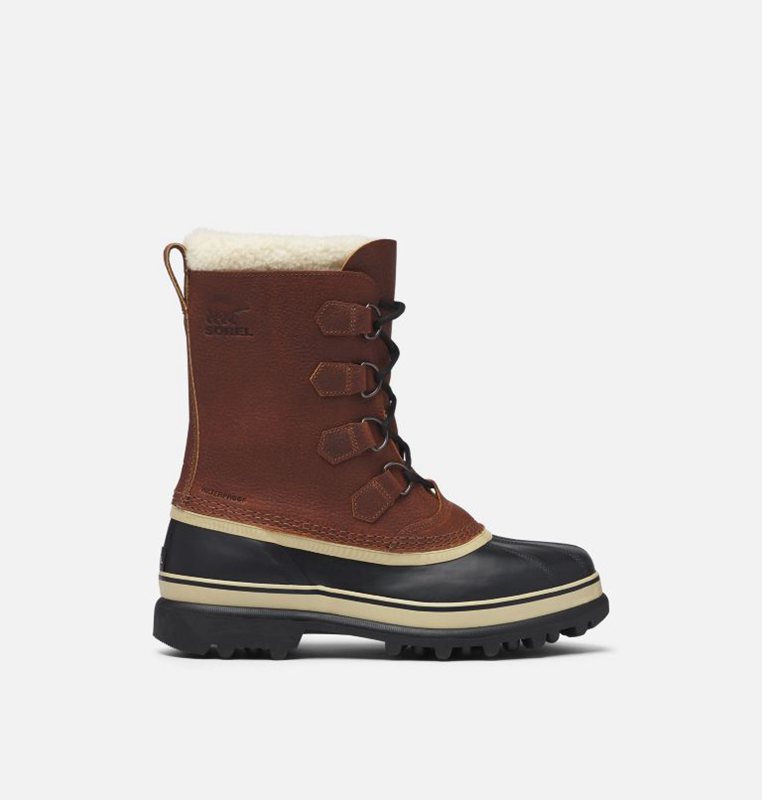 Sorel Herr Vinterkängor Mörk Brun - Caribou™ Wool - GJH-795430